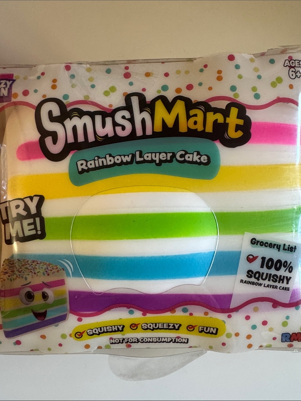 SmushMart Rainbow Layer Cake Squishy – $26